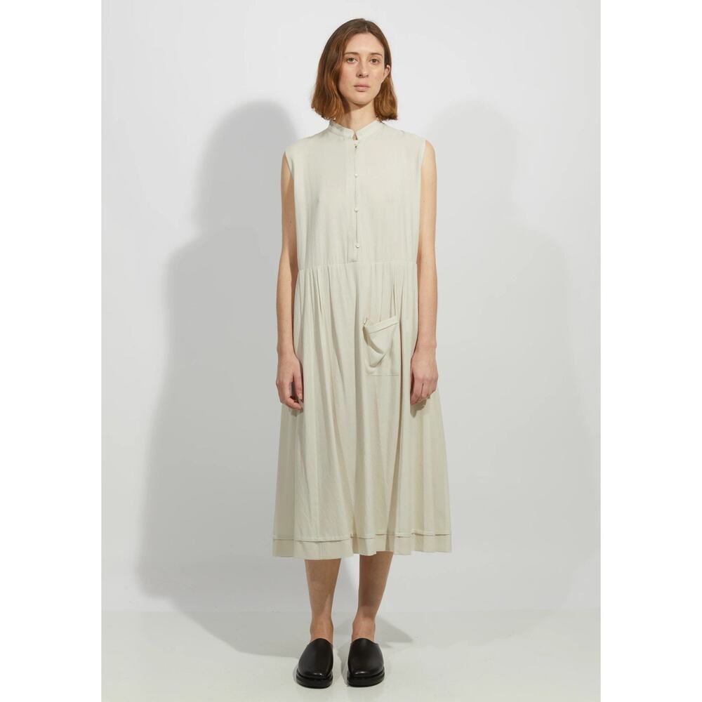 SOLD NWT La Garconne Moderne Mandarin Dress In Chalk - S